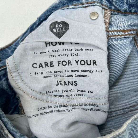 Madewell The Perfect Vintage Straight Jean Women’s Size 25 Light Wash Denim - Picture 6 of 9